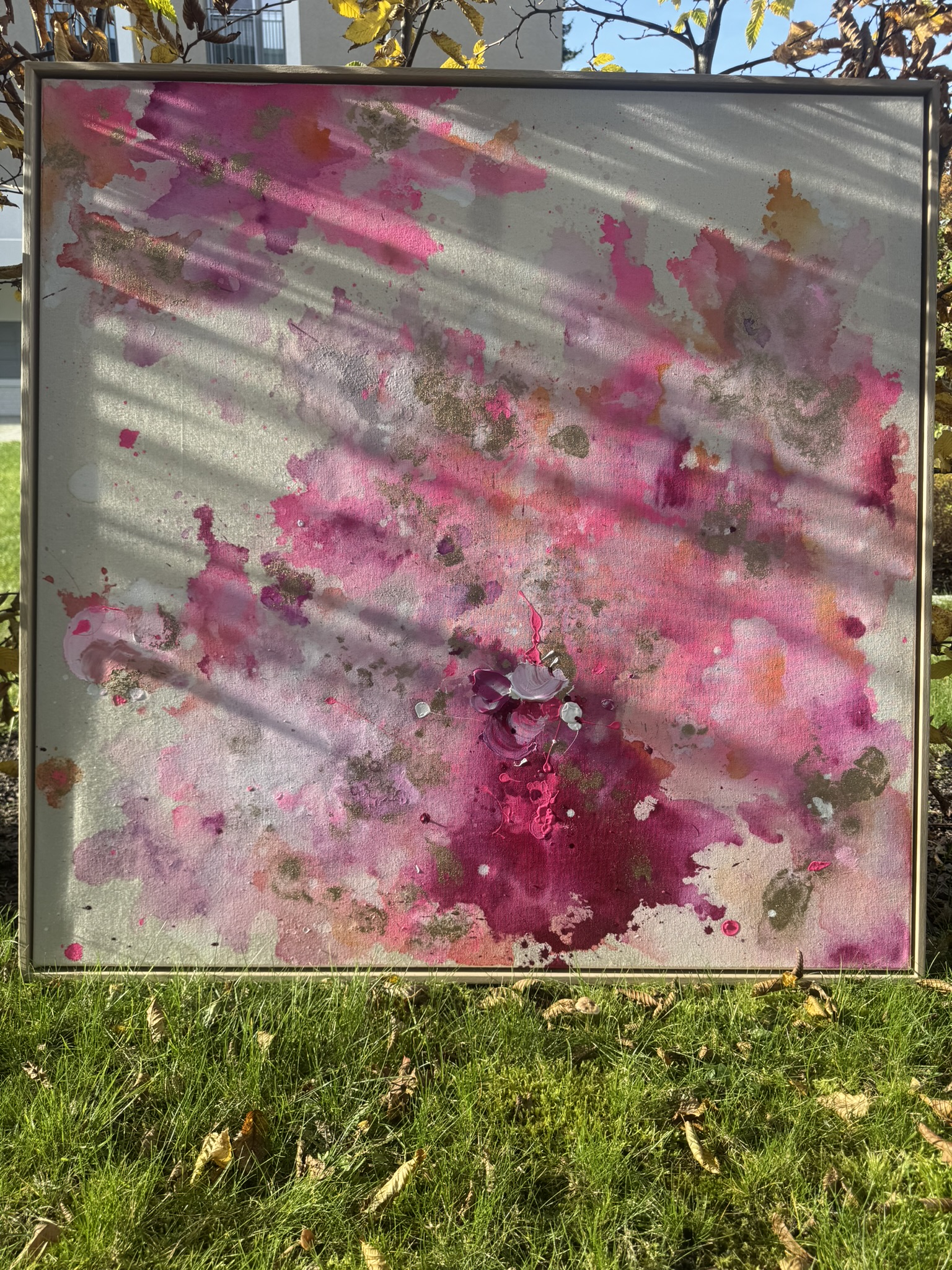 Pure Serie, 2025, Acryl und Gold auf roher Baumwollleinwand, Ansicht 20